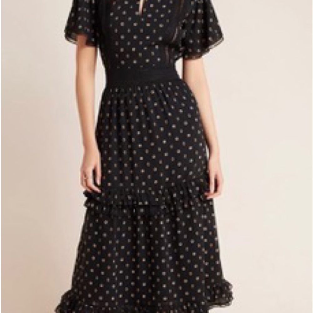 Scotch & Soda Tasha Ruffled Midi Dress - Picture 4 of 7